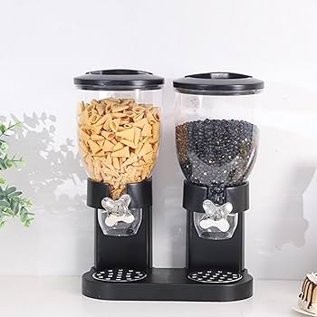 Amazon｜ダブルシリアルディスペンサーホームパントリーシリアル